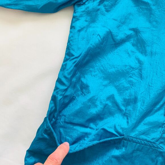Vintage Light Blue Button-Up Windbreaker Jacket - Picture 3 of 10
